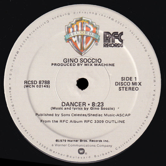 Gino Soccio : Dancer (12", Spe)
