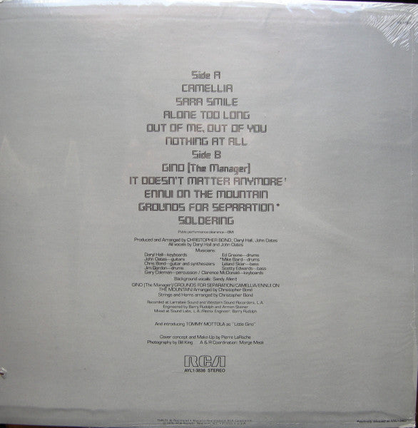 Daryl Hall & John Oates : Daryl Hall & John Oates (LP, Album, RE)