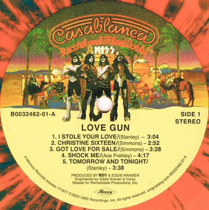 Kiss : Love Gun (LP, Album, Ltd, RE, Tan)