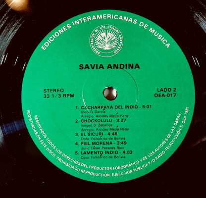 Savia Andina : Savia Andina (Bolivia) (LP, Comp)