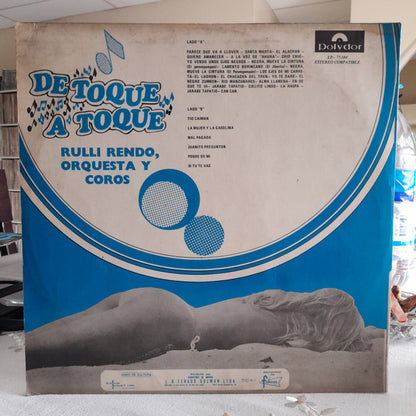 Rulli Rendo, Orquesta y Coros : De Toque A Toque (LP, Album, P/Mixed)