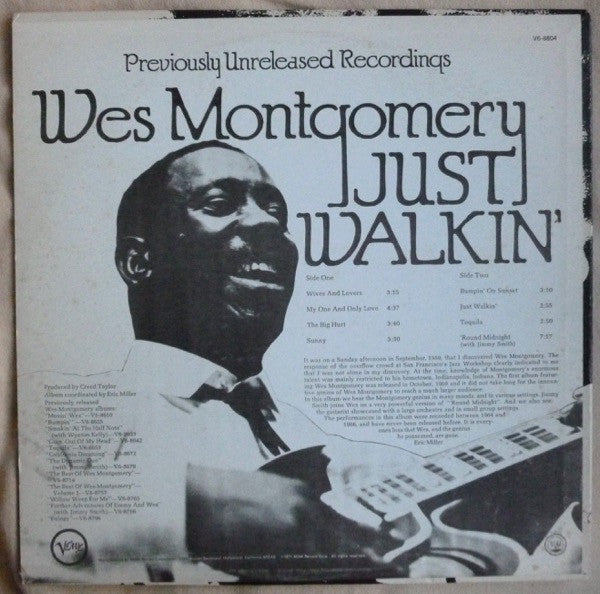 Wes Montgomery : Just Walkin' (LP, Album, All)