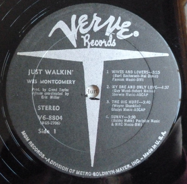 Wes Montgomery : Just Walkin' (LP, Album, All)