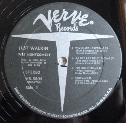 Wes Montgomery : Just Walkin' (LP, Album, All)