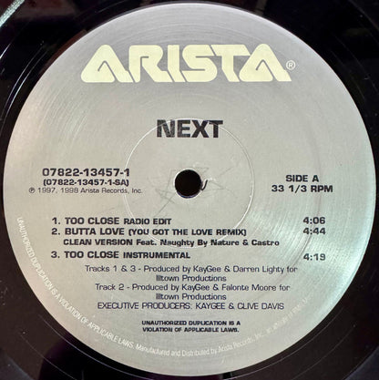 Next (2) : Too Close (12", Single, Sil)