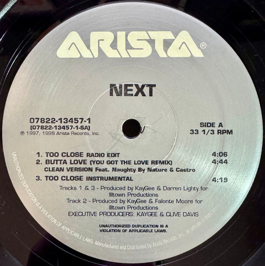 Next (2) : Too Close (12", Single, Sil)