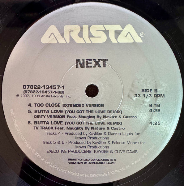 Next (2) : Too Close (12", Single, Sil)