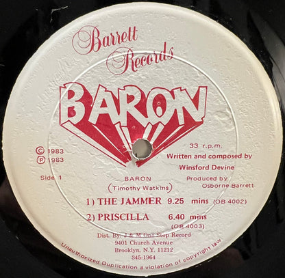 Baron (4) : The Jammer / Priscilla / Feeling It (12", EP)