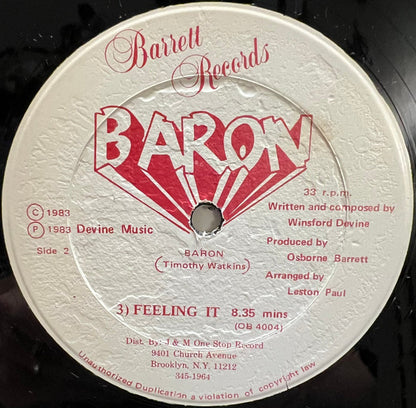Baron (4) : The Jammer / Priscilla / Feeling It (12", EP)
