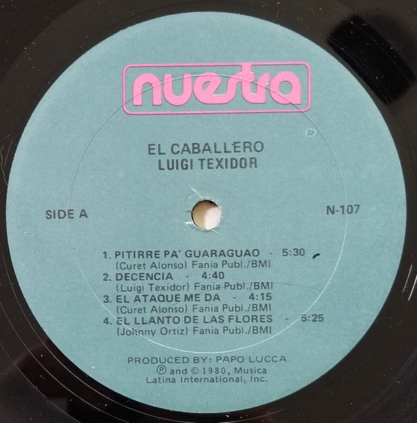 Luigi Texidor : El Caballero (LP, Album)