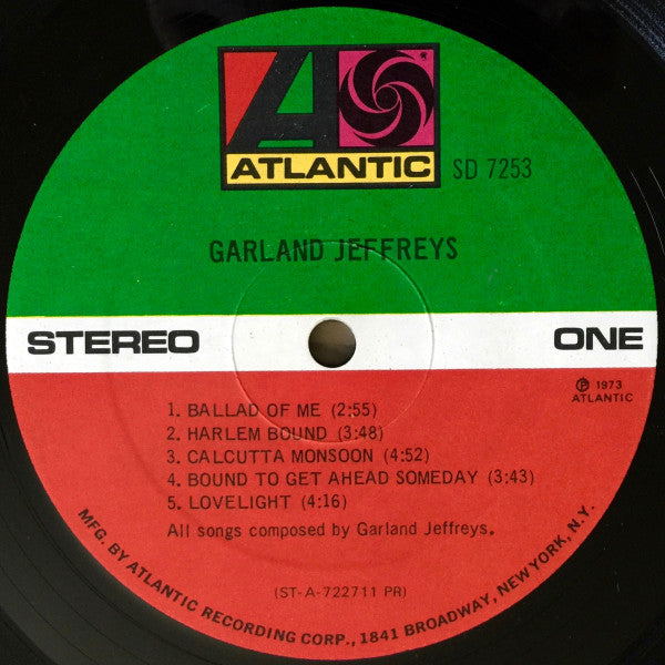 Garland Jeffreys : Garland Jeffreys (LP, Album, PR )