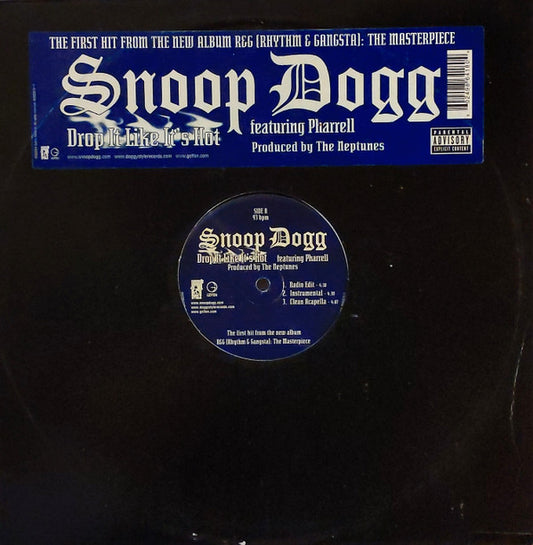 Snoop Dogg Featuring Pharrell Williams : Drop It Like It's Hot (12")