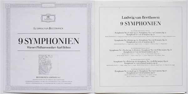Ludwig van Beethoven – Wiener Philharmoniker, Karl Böhm : 9 Symphonien (8xLP, RE + Box, Comp)