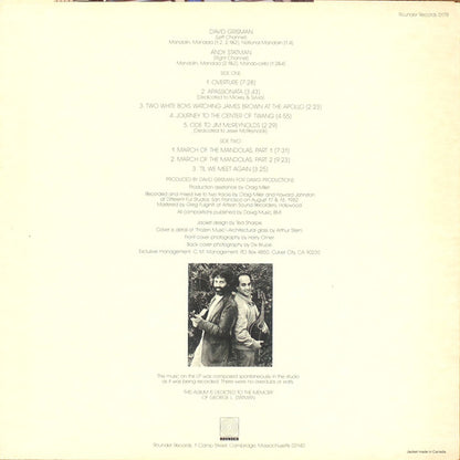 David Grisman, Andy Statman : Mandolin Abstractions (LP, Album)