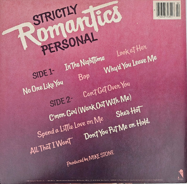 The Romantics : Strictly Personal (LP, Album)
