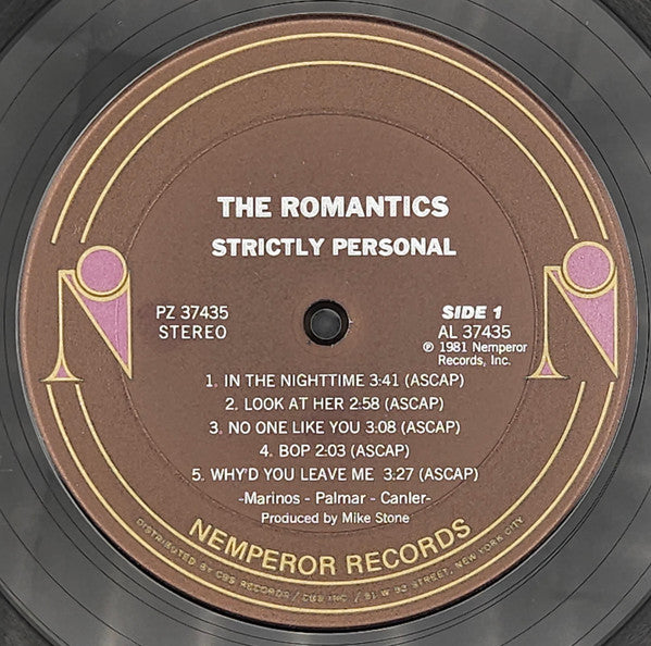 The Romantics : Strictly Personal (LP, Album)