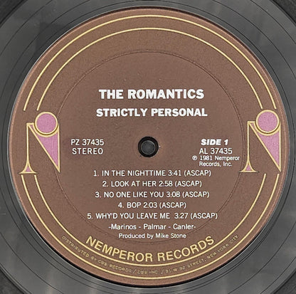 The Romantics : Strictly Personal (LP, Album)