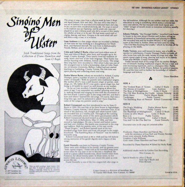 Various : Singing Men Of Ulster (LP, Album)