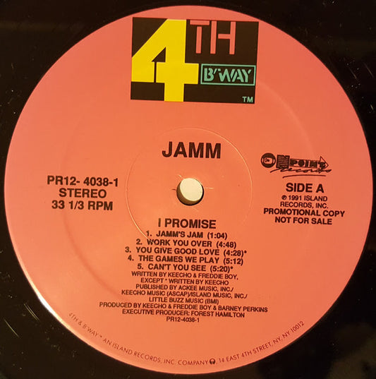 Jamm : I Promise (LP, Album, Promo)