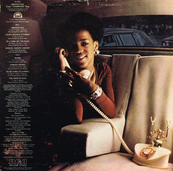 Evelyn King : Smooth Talk (LP, Album, RP, Ind)