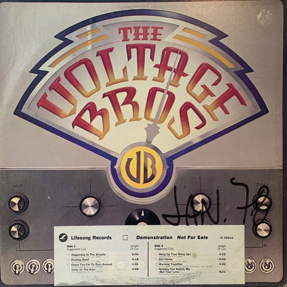 The Voltage Brothers : The Voltage Bros (LP, Album, Promo)