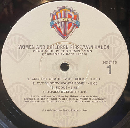 Van Halen : Women And Children First (LP, Album, Win)