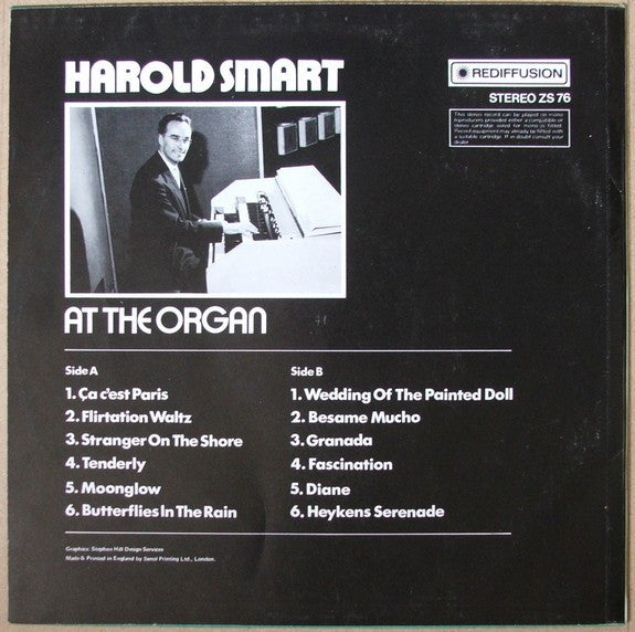 Harold Smart : Harold Smart At The Theatre Organ (LP, Album)