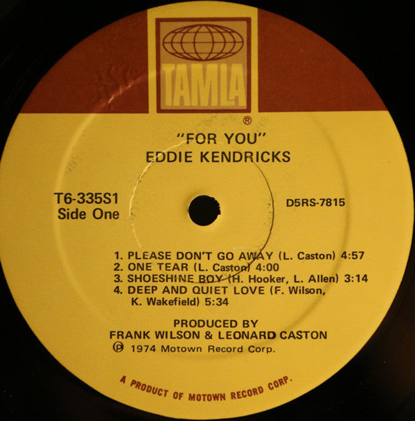 Eddie Kendricks : For You (LP, Album, Gat)
