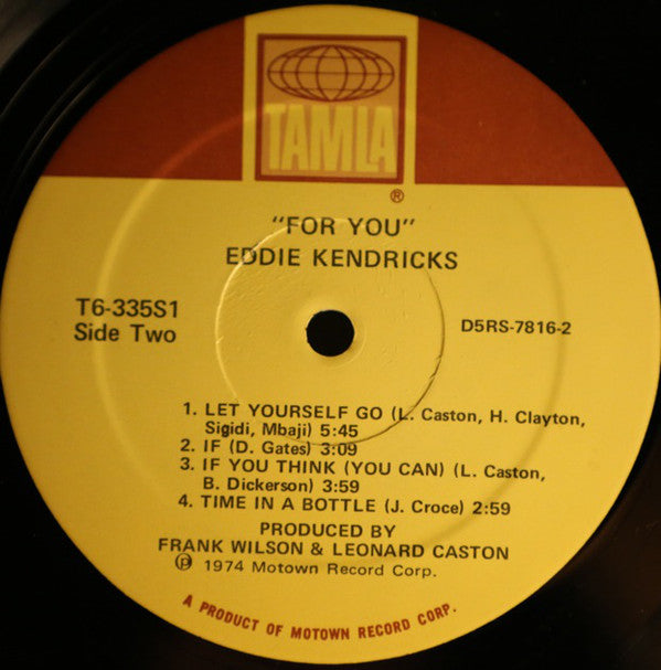 Eddie Kendricks : For You (LP, Album, Gat)