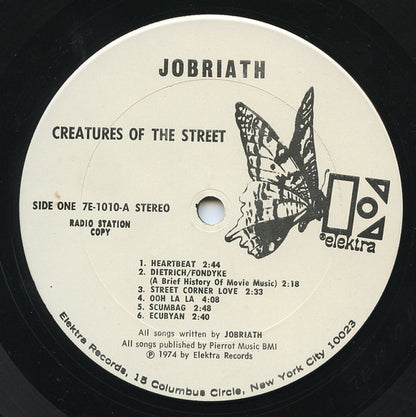 Jobriath : Creatures Of The Street (LP, Album, Promo)