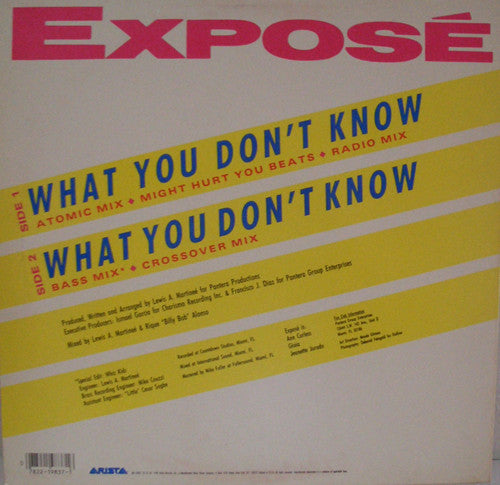 Exposé : What You Don't Know (12")