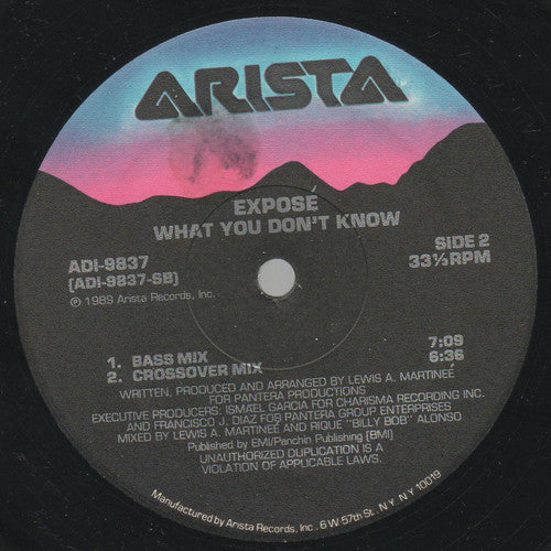 Exposé : What You Don't Know (12")
