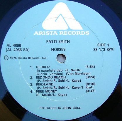 Patti Smith : Horses (LP, Album, Pet)