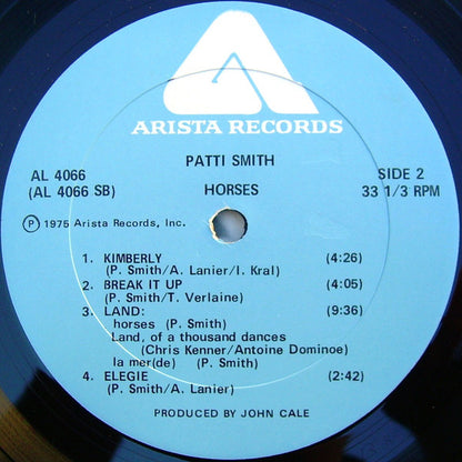 Patti Smith : Horses (LP, Album, Pet)