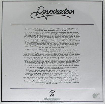 Gay Desperadoes Steel Orchestra : Desperadoes (LP, Album)