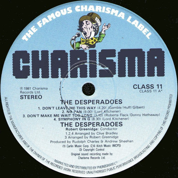 Gay Desperadoes Steel Orchestra : Desperadoes (LP, Album)