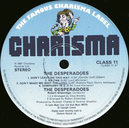 Gay Desperadoes Steel Orchestra : Desperadoes (LP, Album)