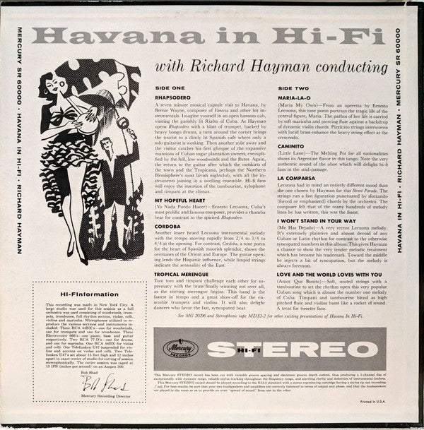 Richard Hayman And His Orchestra : Havana In Hi-Fi (LP, Album)