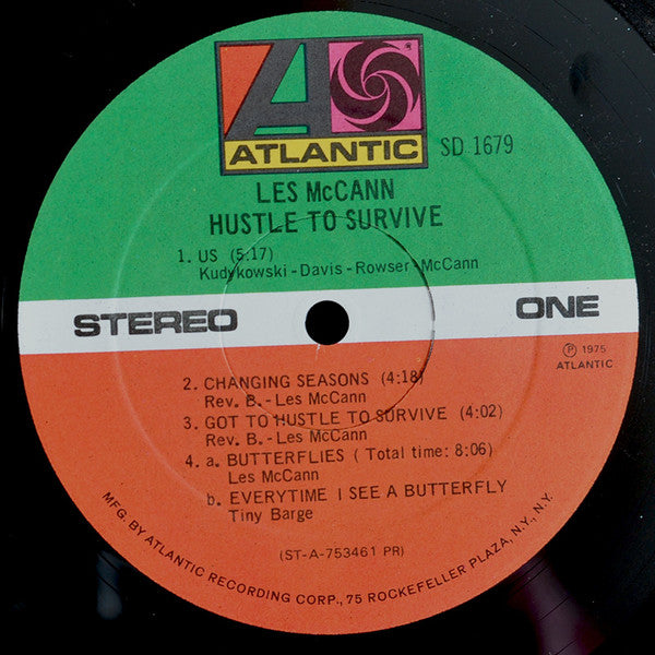 Les McCann : Hustle To Survive (LP, Album, PR )