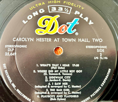 Carolyn Hester : At Town Hall Two (LP, Album)