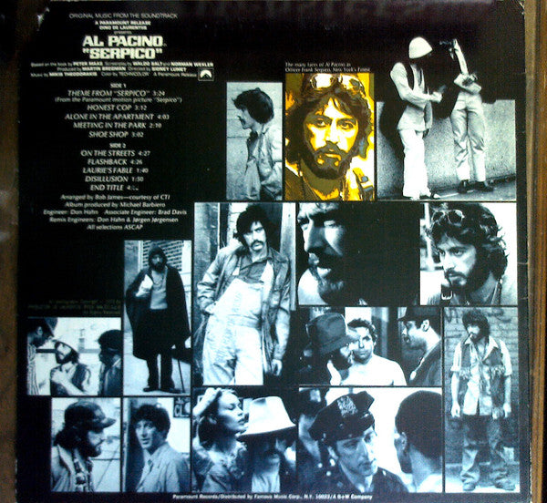 Mikis Theodorakis : Serpico (Original Music From The Soundtrack) (LP, Promo)