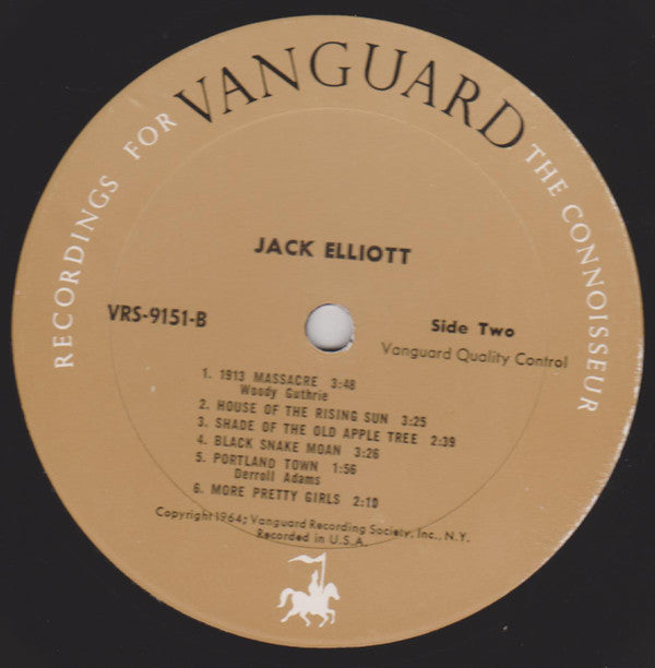 Ramblin' Jack Elliott : Jack Elliott (LP, Album, Mono, San)