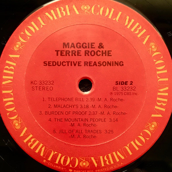 Maggie Roche & Terre Roche : Seductive Reasoning (LP, Album, RE)