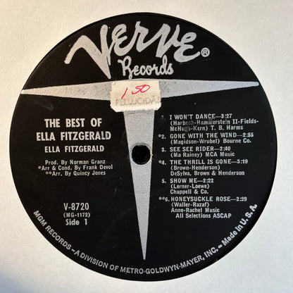 Ella Fitzgerald : The Best Of Ella Fitzgerald (LP, Comp, Mono)