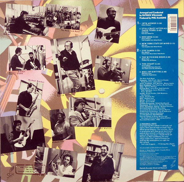 Patrick Williams' New York Band : 10th Avenue (LP, Album, Promo)
