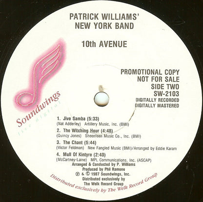 Patrick Williams' New York Band : 10th Avenue (LP, Album, Promo)