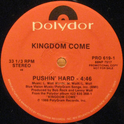 Kingdom Come (2) : Pushin' Hard (12", Promo)