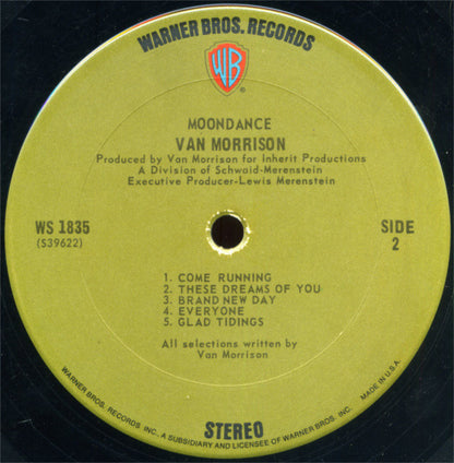 Van Morrison : Moondance (LP, Album, RP, Ter)