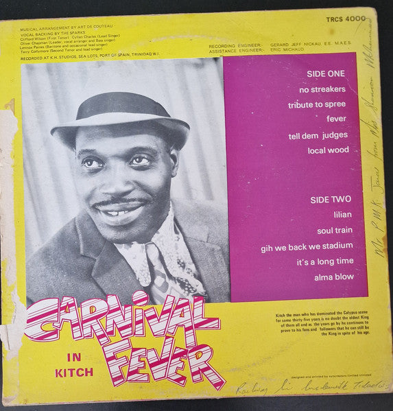 Lord Kitchener : Carnival Fever (LP, Album)