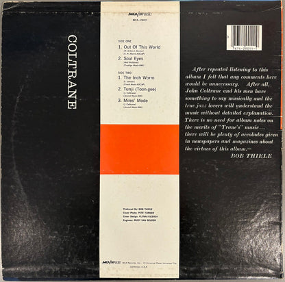 The John Coltrane Quartet : Coltrane (LP, Album, RE)